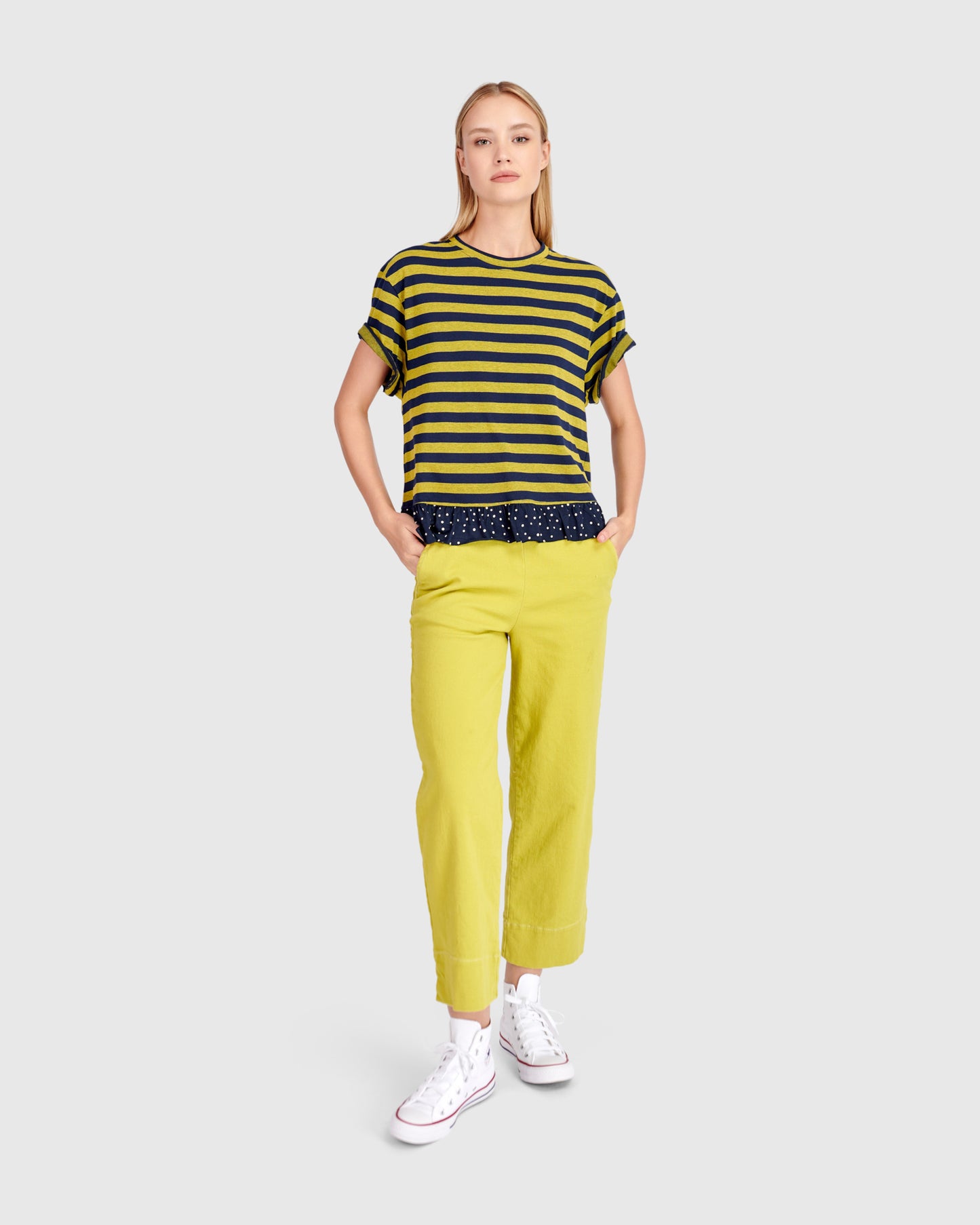 Alembika Twill Bahama Easy Pants - Marker - Sizes: XS S M