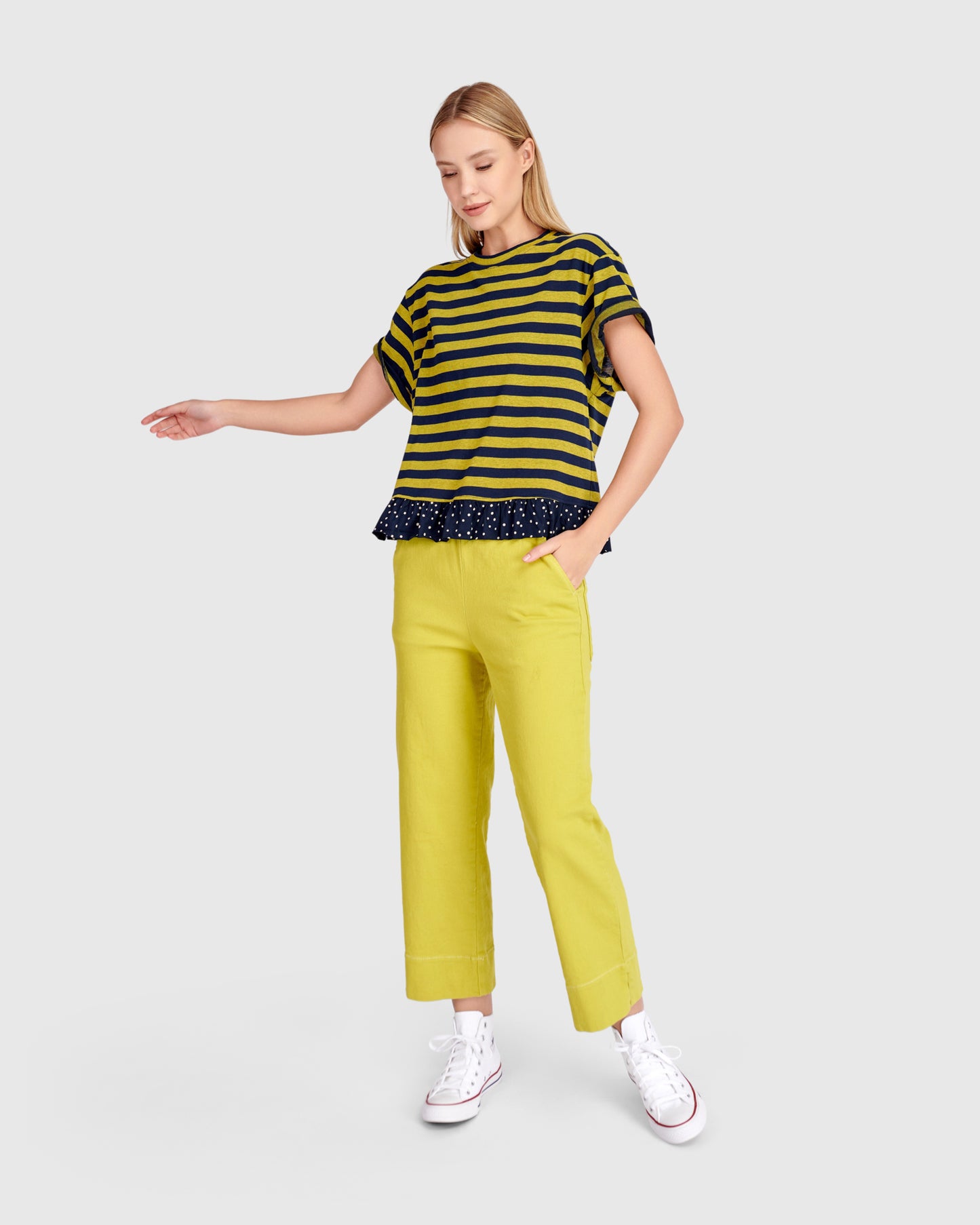 Alembika Twill Bahama Easy Pants - Marker - Sizes: XS S M