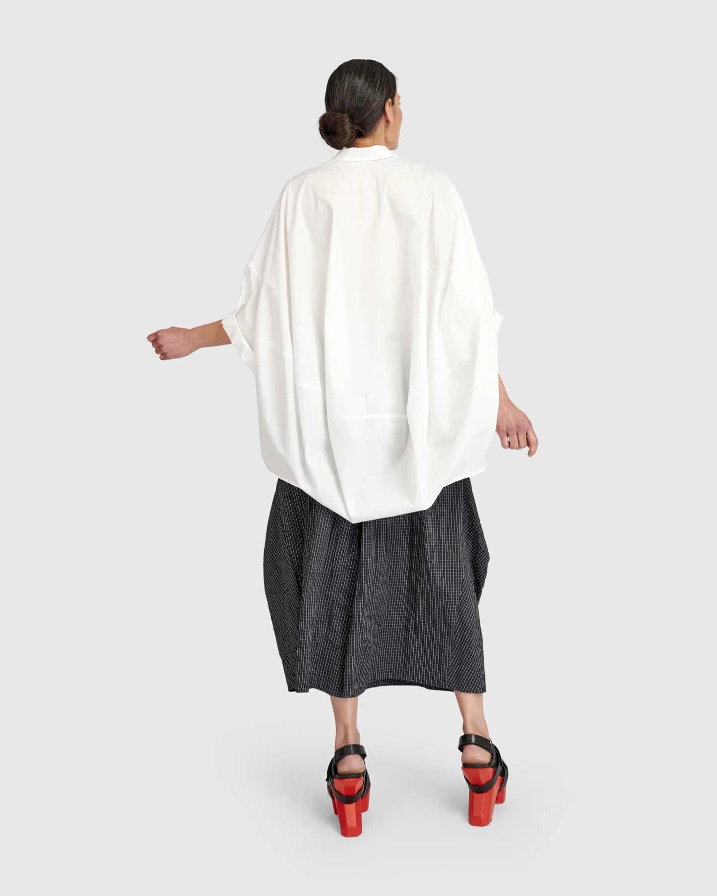 Urban by Alembika Oversized Circle Shirt - White - Sizes: S M