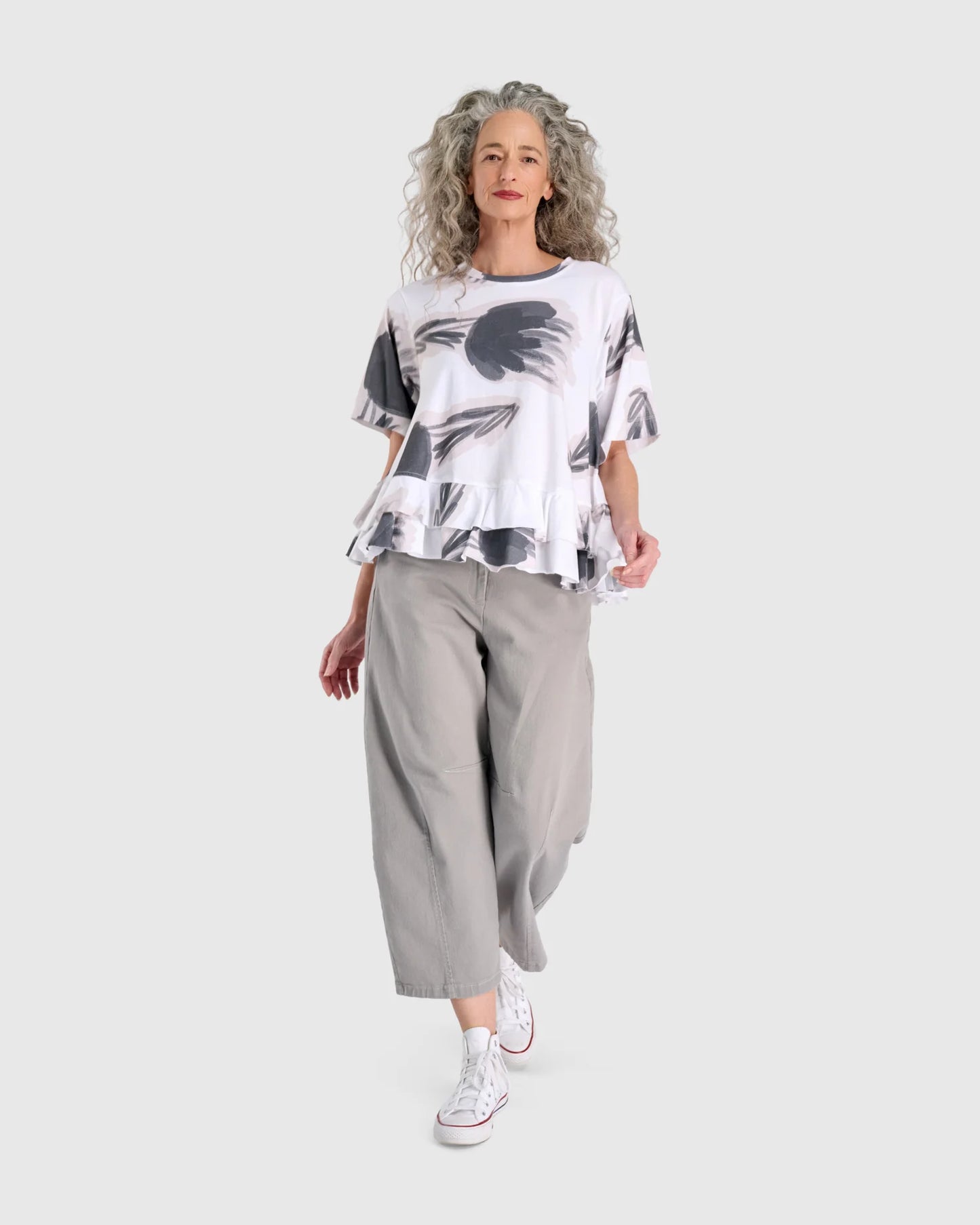 Urban by Alembika Go-To Barrel Pants - Grey - Sizes: 10(1) 12(2) 16(4)