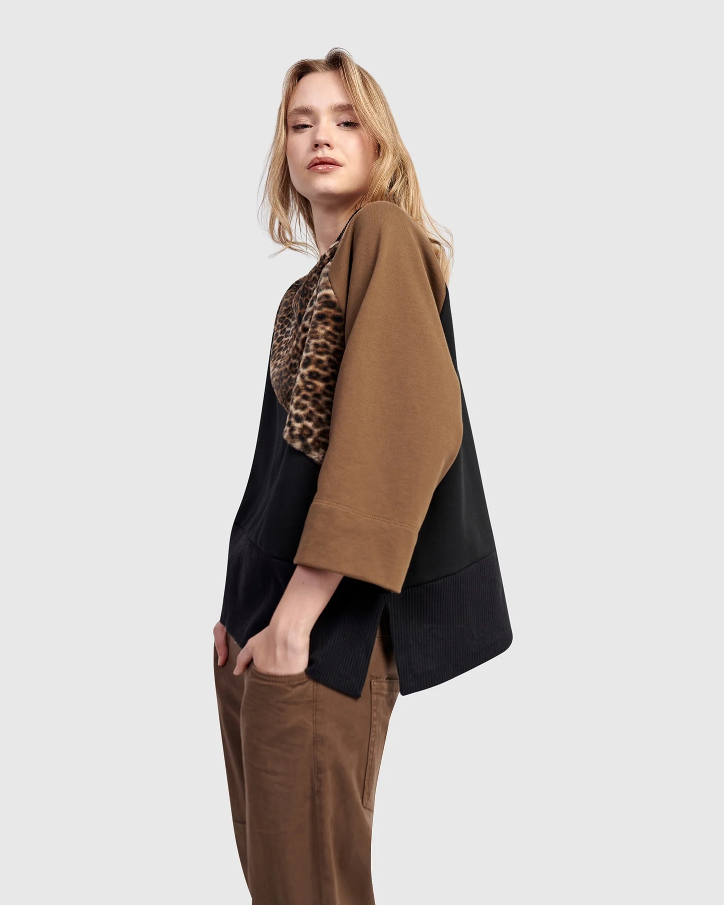 SALE Urban by Alembika Wildling Crewneck Top, Mix - Sizes: S M