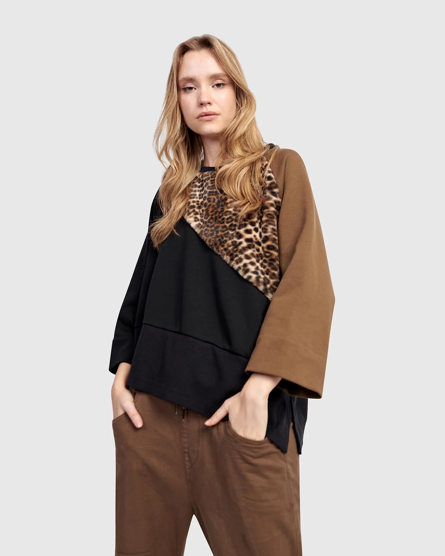 SALE Urban by Alembika Wildling Crewneck Top, Mix - Sizes: S M