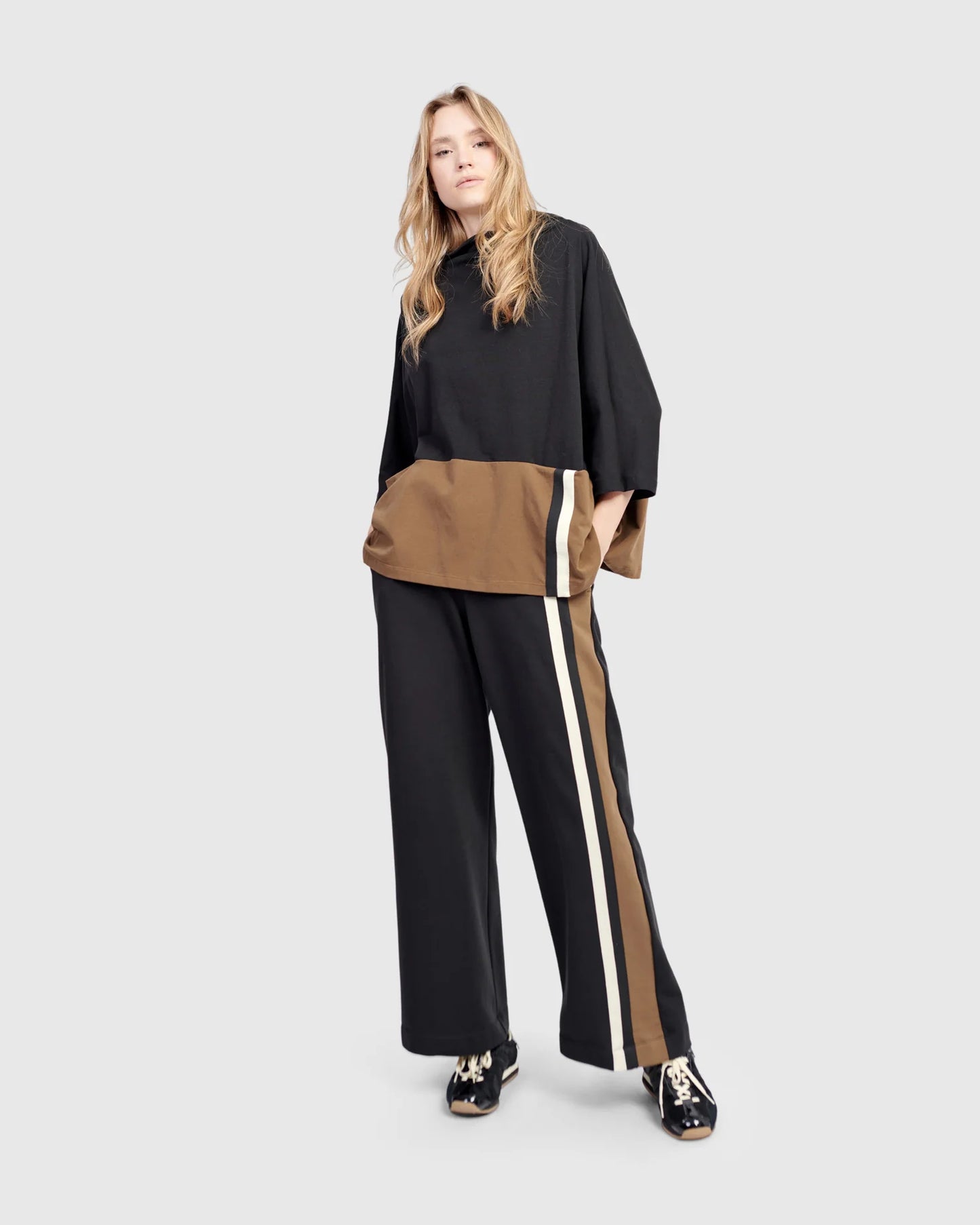 Urban by Alembika Dynasty Relaxed Pants with Side Stripes - Sizes: L XL XXL