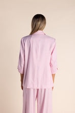 Load image into Gallery viewer, Two T&#39;s Blazer with Tab Sleeves - Pink - Sizes: 8