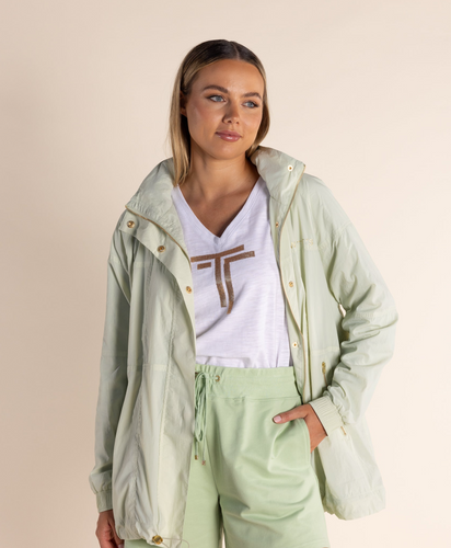 Two T's Spray Jacket - Soft Green - Sizes: 8 12 14 16