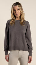 Load image into Gallery viewer, Two T&#39;s  Crew Neck Raglan Sleeve Jumper   Clove   -   Sizes:  S  M  L  XL
