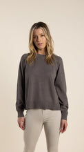 Load image into Gallery viewer, Two T&#39;s  Crew Neck Raglan Sleeve Jumper   Clove   -   Sizes:  S  M  L  XL