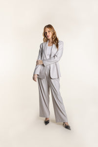 SALE: Two T's  Natural Stripe Straight Leg Pant - Sizes: 10  12