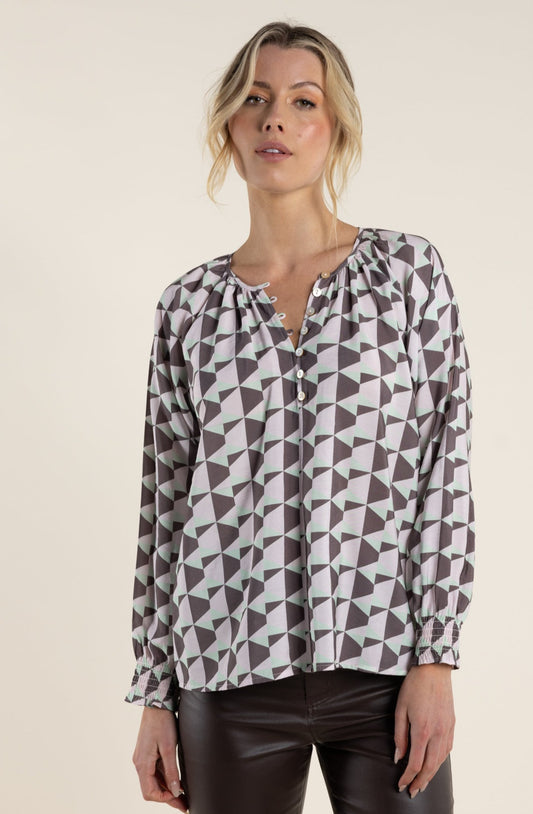 SALE  Two-T's    Print Top   -   Size:   16