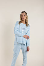 Load image into Gallery viewer, SALE  Two T&#39;s  Ice Blue Track Pant With Zips   -   Sizes: 10  14  16