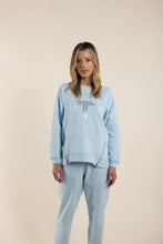 Load image into Gallery viewer, SALE  Two T&#39;s  Ice Blue Track Pant With Zips   -   Sizes: 10  14  16