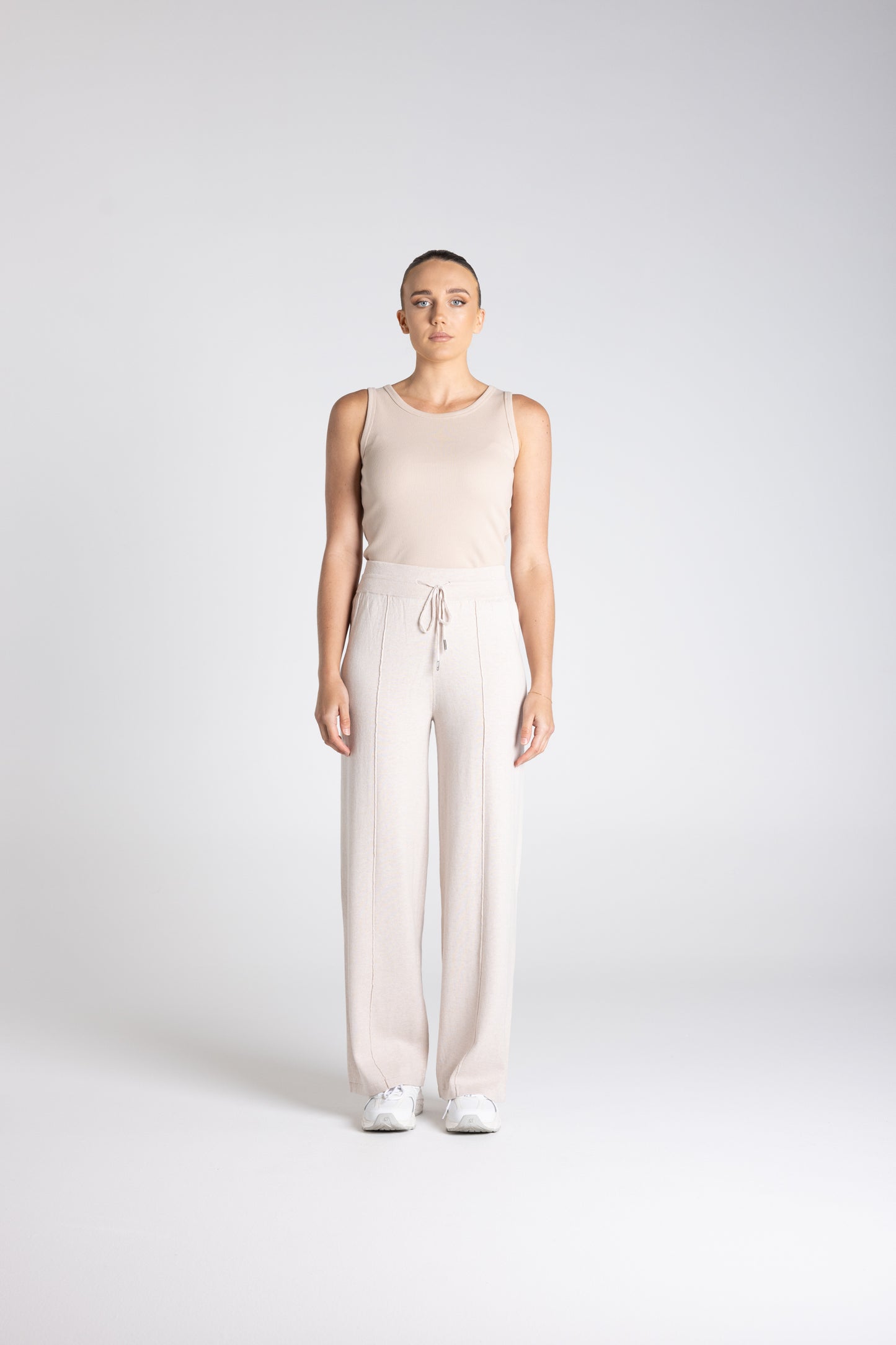 Two -T's Knit Pant - Oat - Sizes: XS S M L