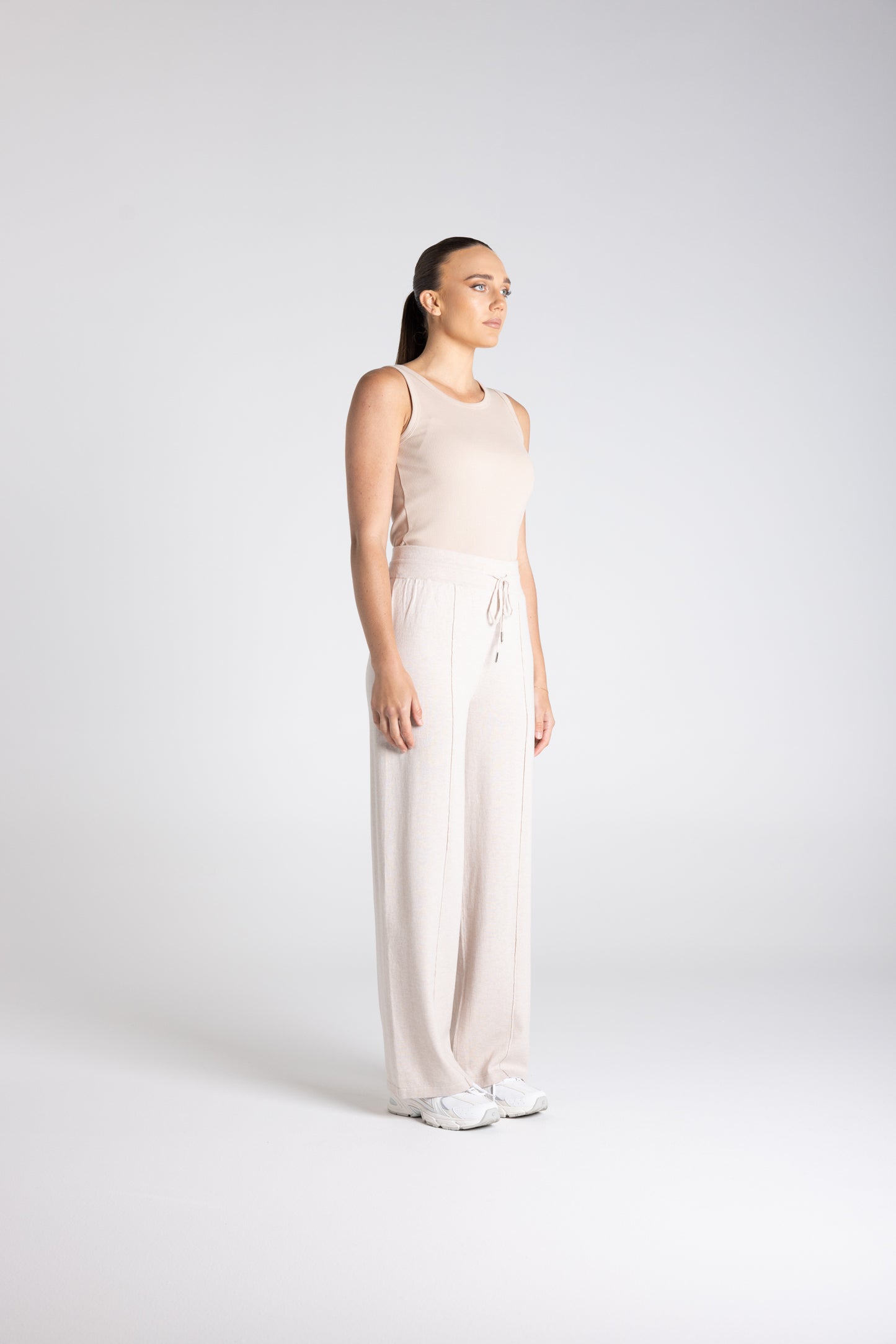 Two -T's Knit Pant - Oat - Sizes: XS S M L