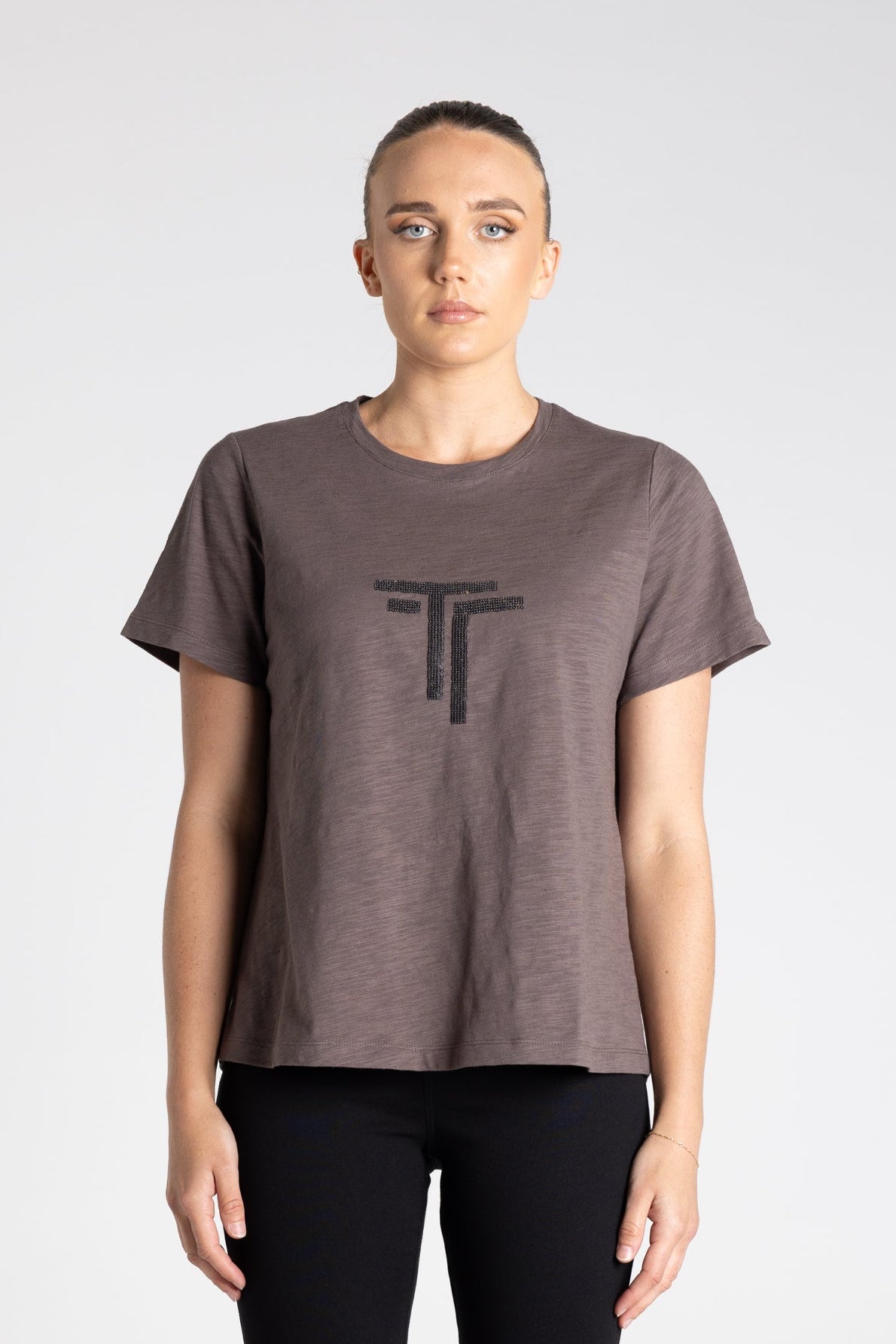 Two-T's   Logo Tee - Slate - Sizes: 8