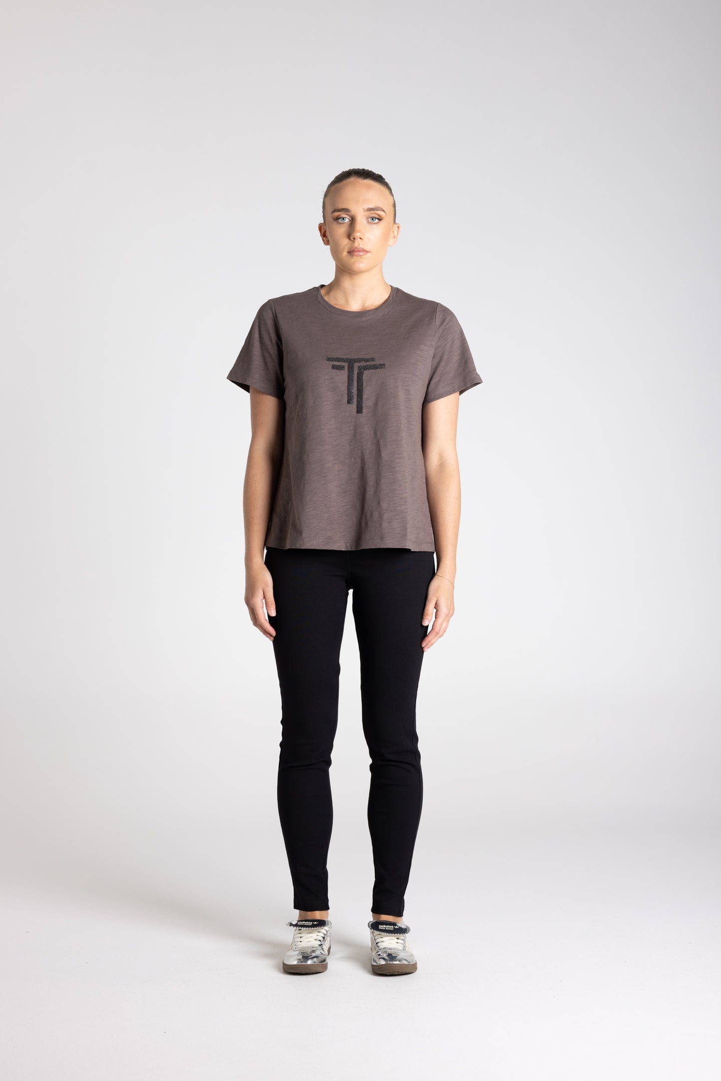 Two-T's   Logo Tee - Slate - Sizes: 8