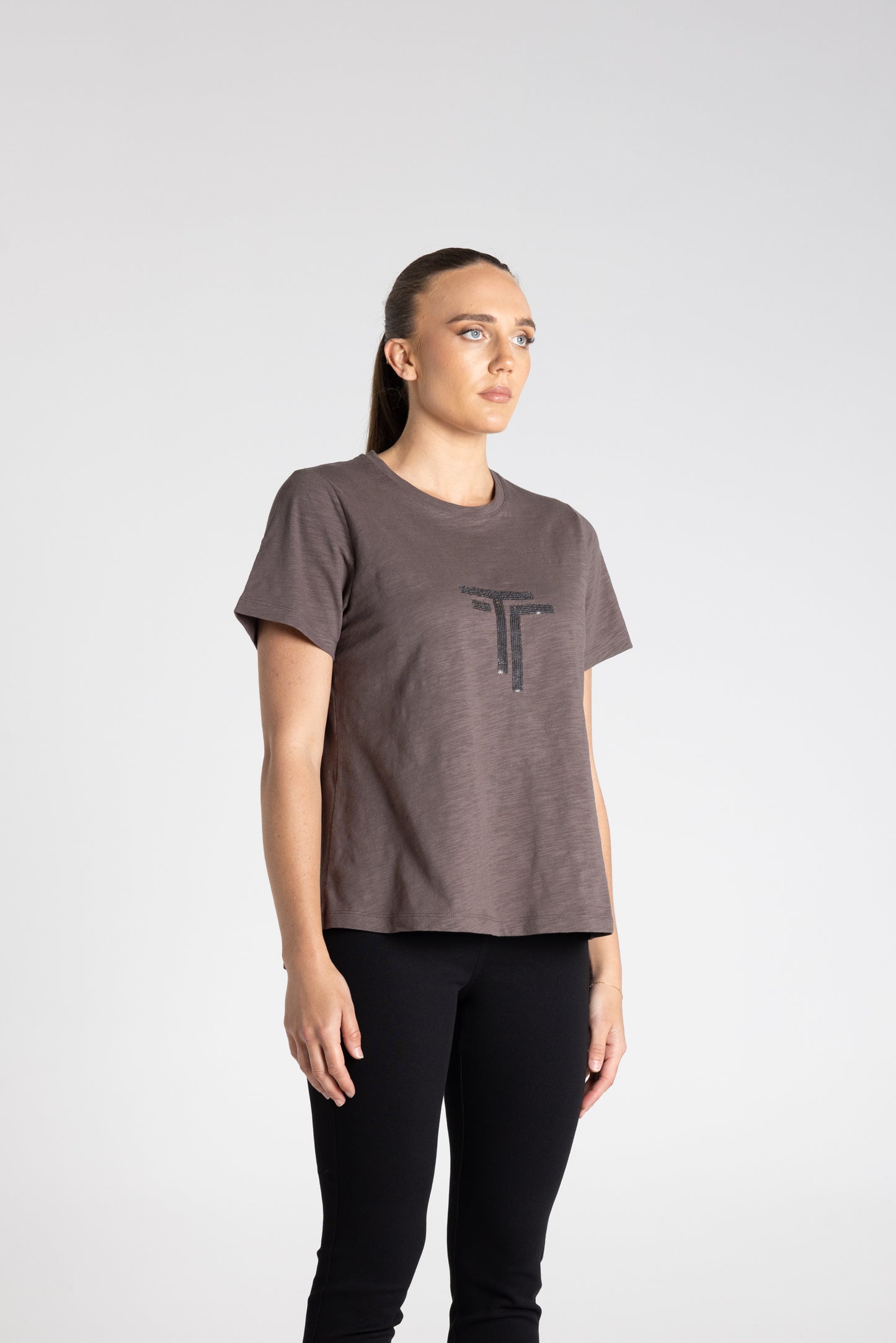 Two-T's   Logo Tee - Slate - Sizes: 8