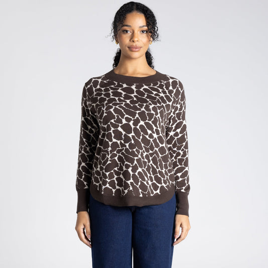 Two - T's Animal Scoop Crew Knit - Sizes: S M L