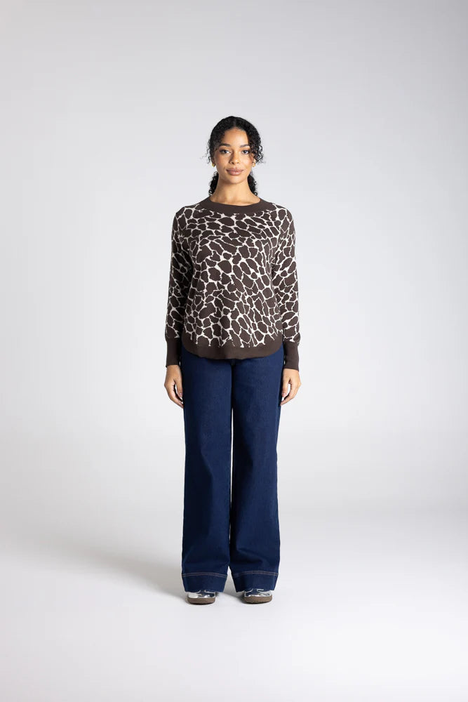Two - T's Animal Scoop Crew Knit - Sizes: S M L