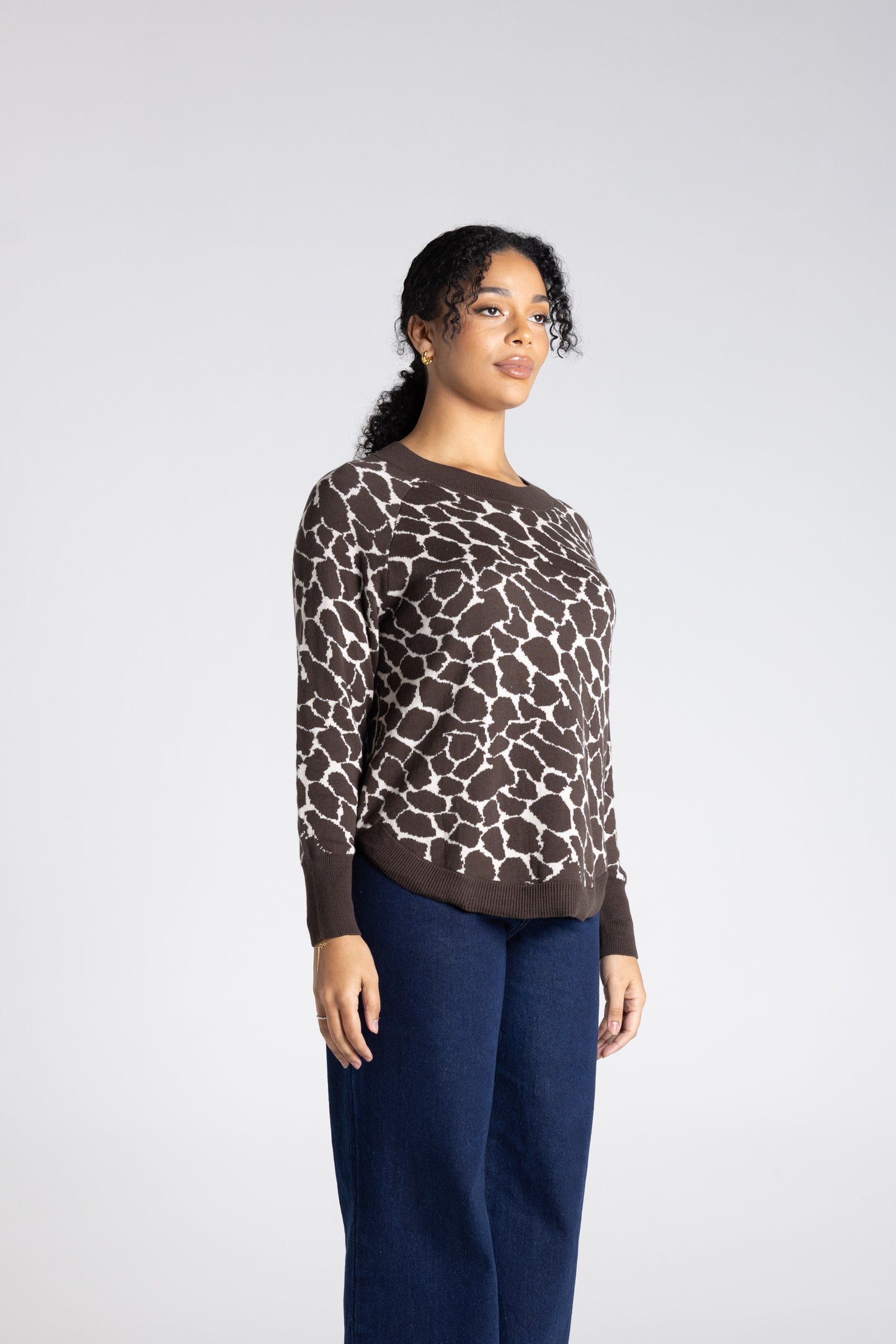 Two - T's Animal Scoop Crew Knit - Sizes: S M L