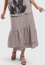Load image into Gallery viewer, SALE  Alembika  Linen Frill Skirt   Mocha  -  Sizes:  XL  XXL