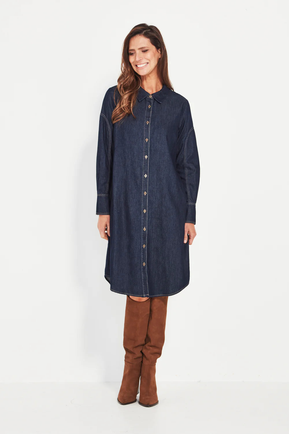 SALE   Verge    "Unit Dress"    -    Dark Denim    -   Sizes:  XS M