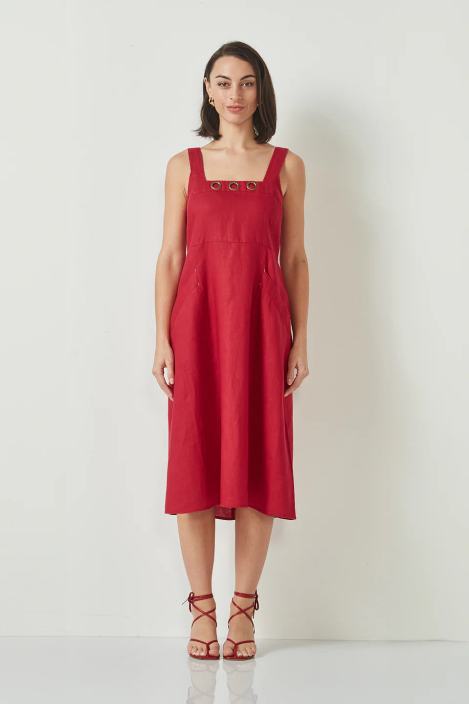 Verge Vivian Dress - Raspberry - Sizes: S M L