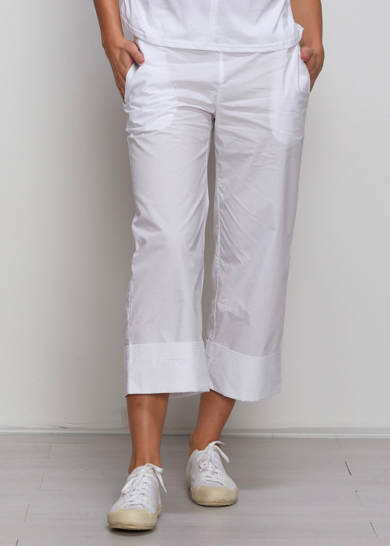 Zaket & Plover   White Cotton Pants  -  Sizes: XS
