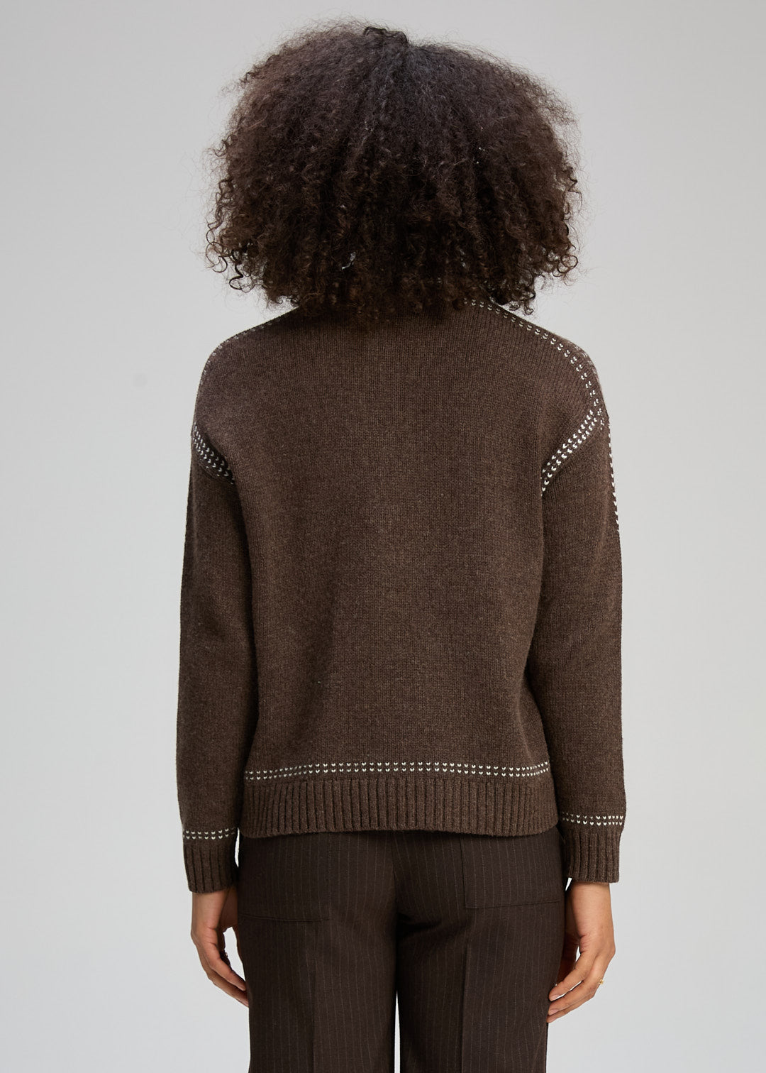 Zaket & Plover "Tailored Cardi" - Cocoa - Sizes: S M L XL