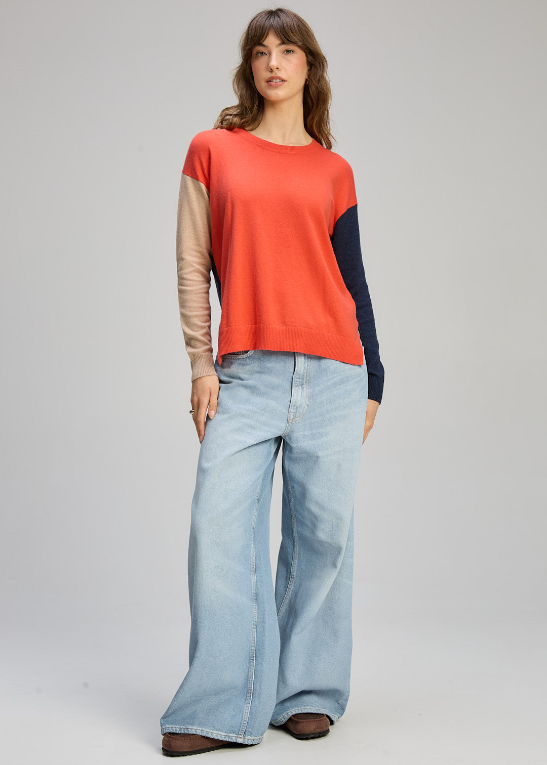 Zaket & Plover "Patch Play"Jumper - Melon - Sizes: S  L