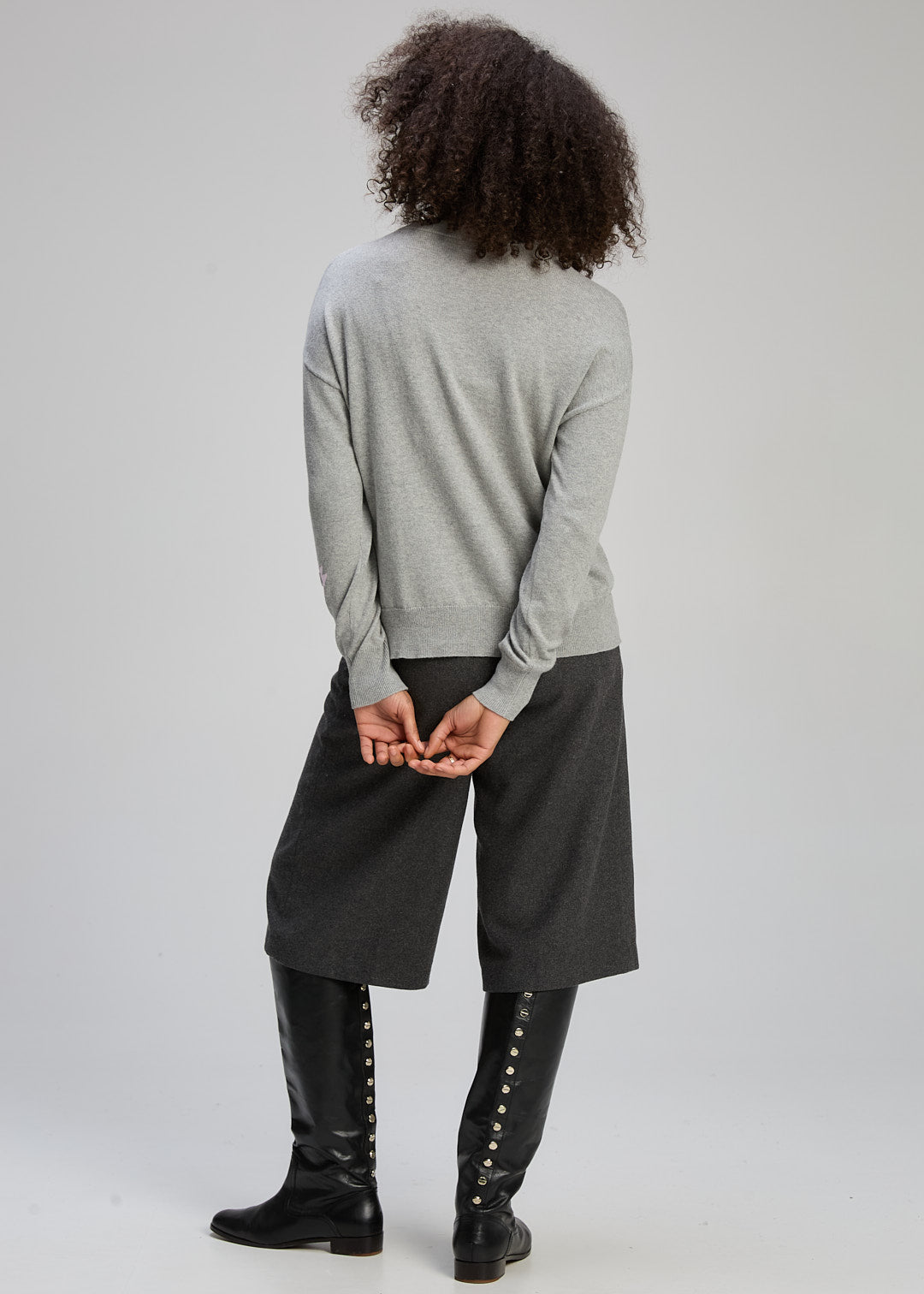 Zaket & Plover "Petal Play" Cardi - Marl - Sizes: XS S M L