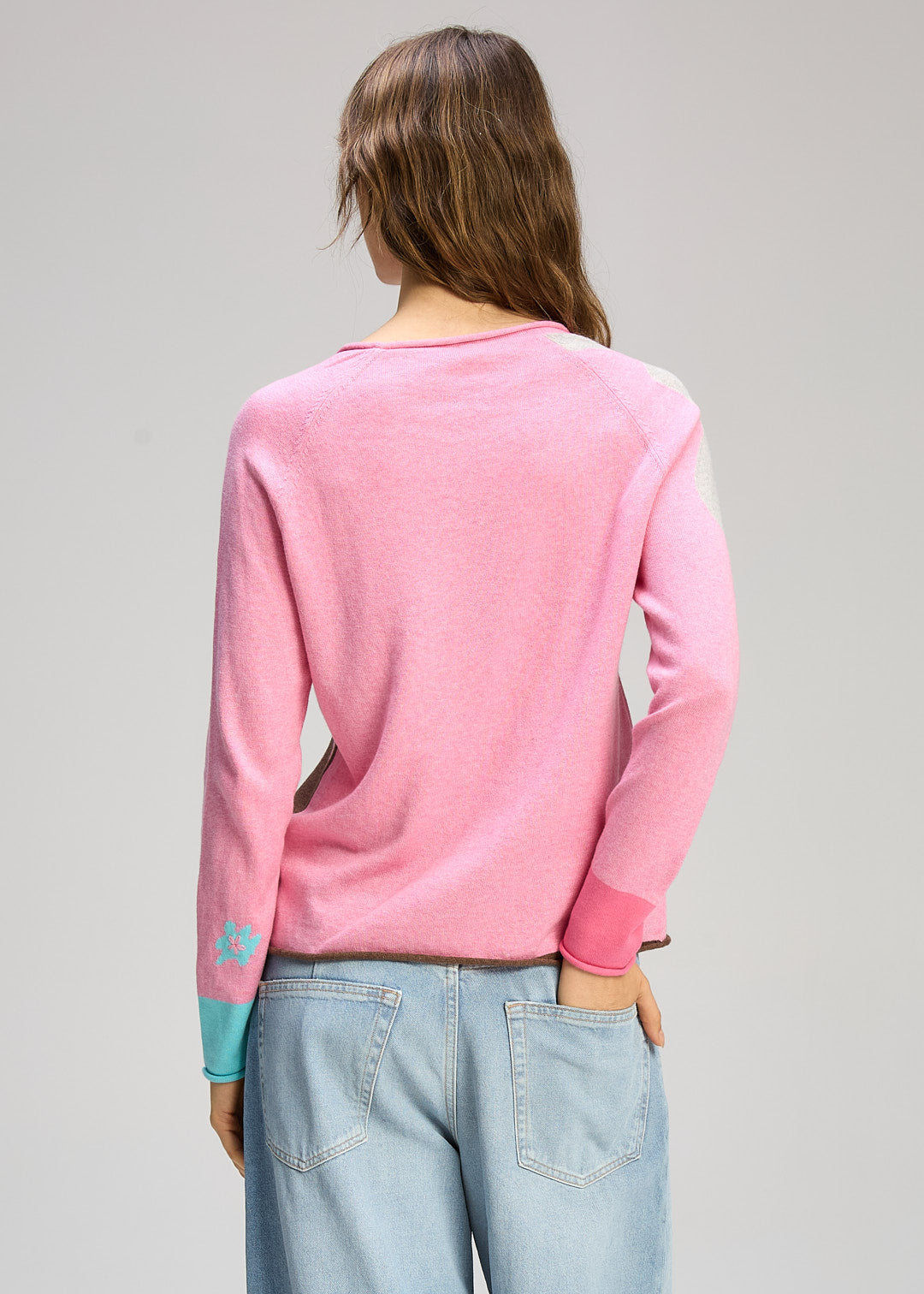 Zaket & Plover "Petal Play" Jumper - Peony - Size: L