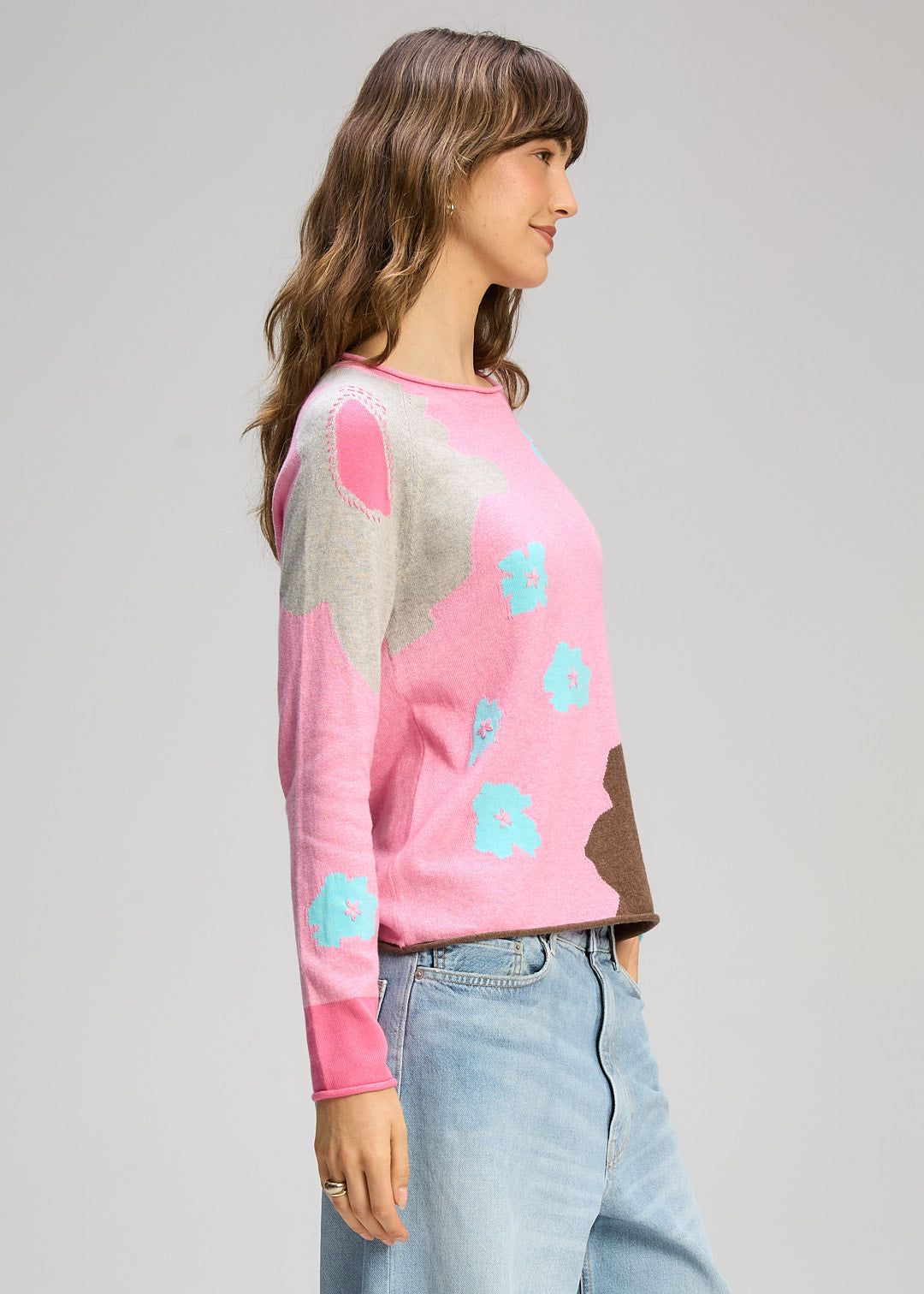 Zaket & Plover "Petal Play" Jumper - Peony - Size: L