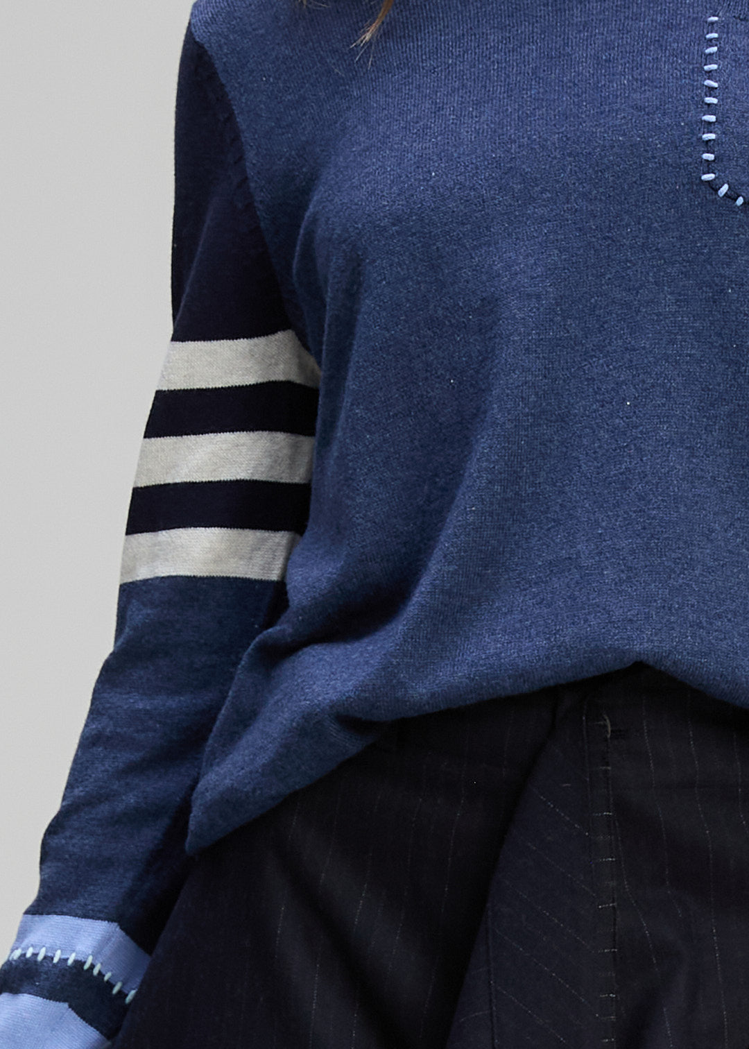 Zaket & Plover   "Pocket Detail" Jumper   -   Dark Denim   -   Sizes:    XL