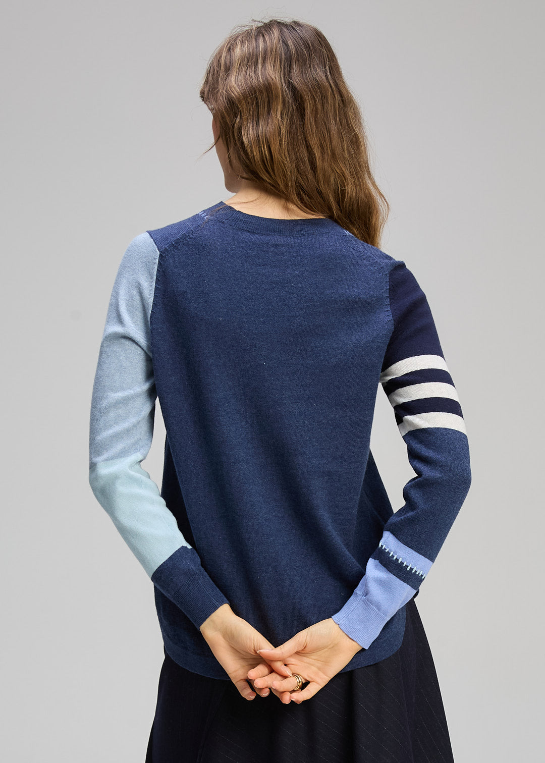 Zaket & Plover   "Pocket Detail" Jumper   -   Dark Denim   -   Sizes:    XL