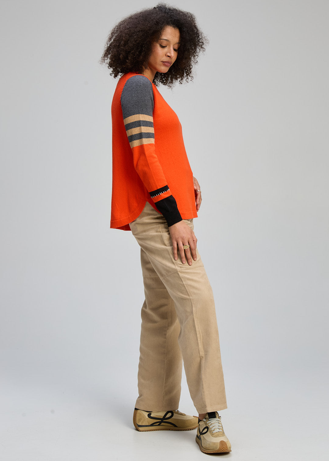 Zaket & Plover Pocket Detail Jumper - Persimmon - Sizes: XS