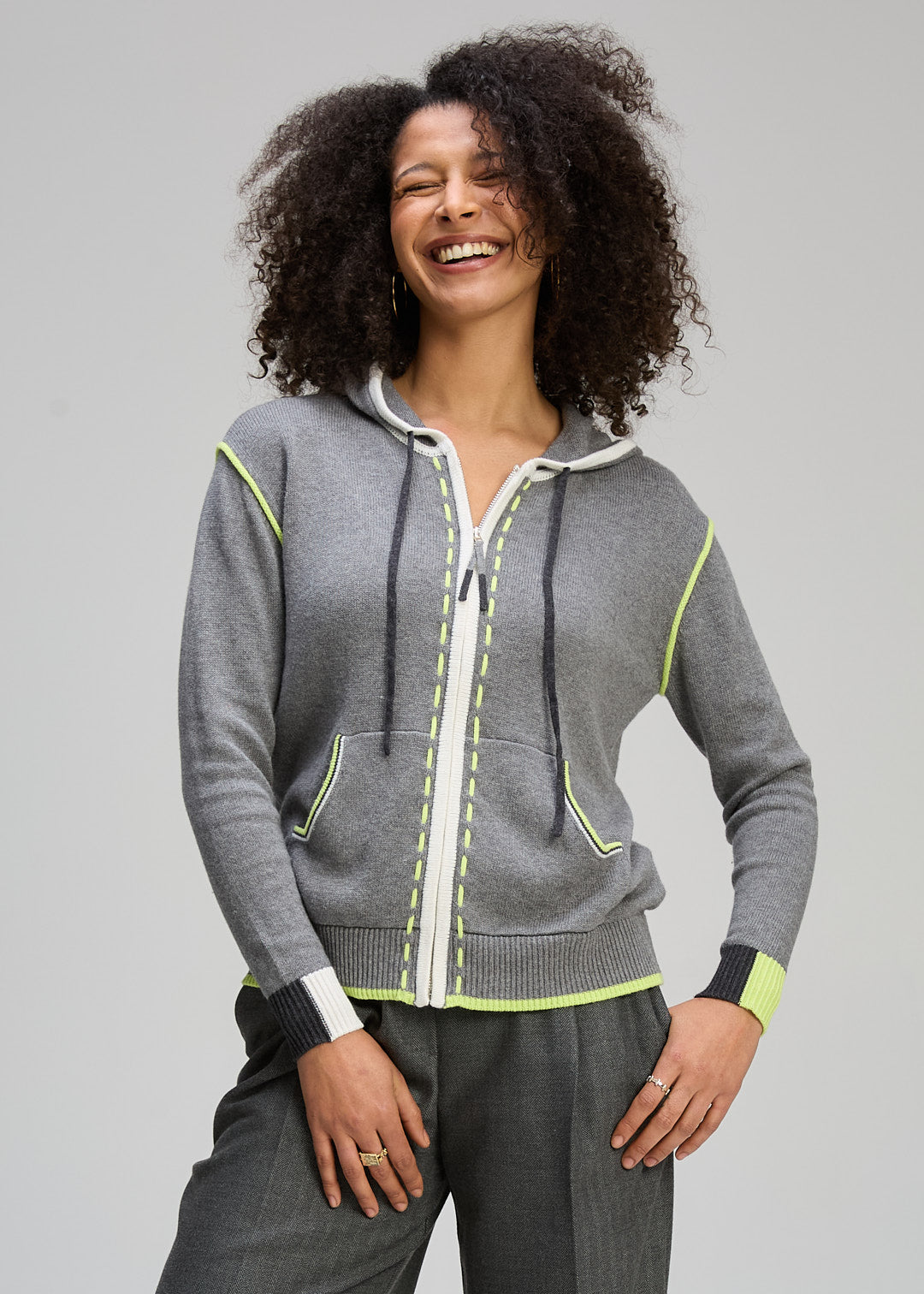 Zaket & Plover "Threaded Hoodie" - Cloud - Sizes: M XL