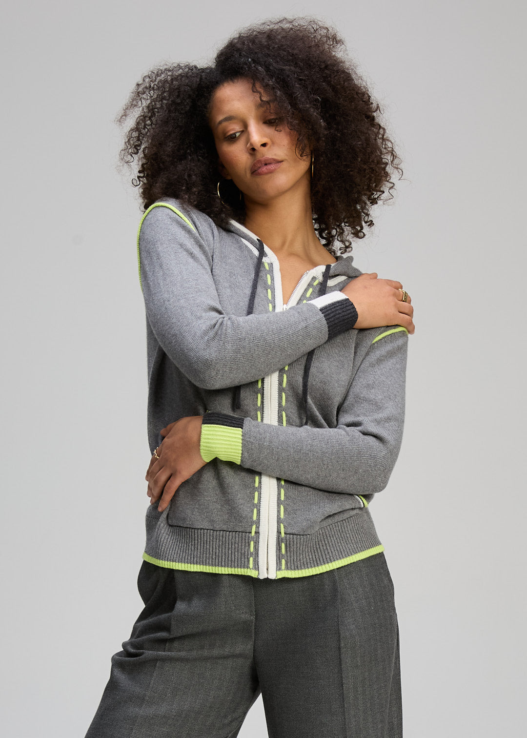 Zaket & Plover "Threaded Hoodie" - Cloud - Sizes: M XL