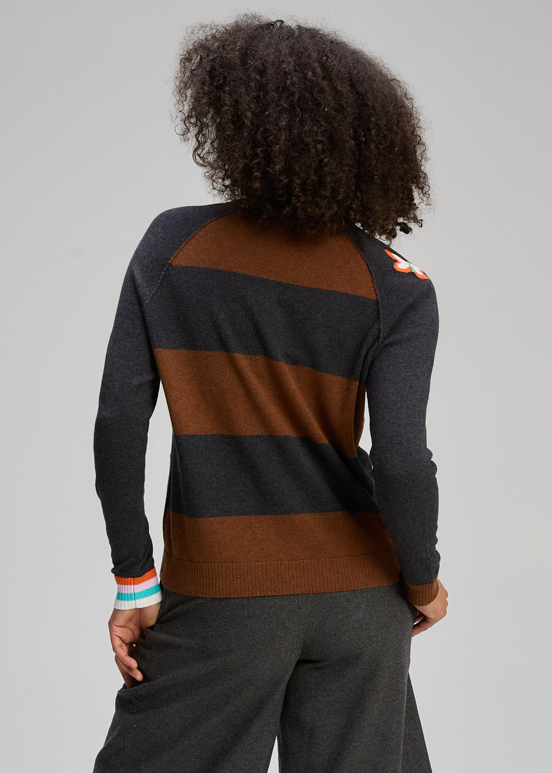 Zaket & Plover "Good Energy Cardi" - Charcoal - Sizes: XS S M L XL
