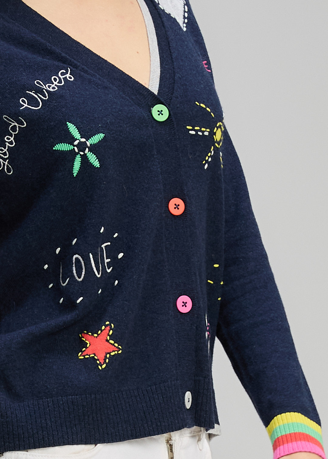 Zaket & Plover "Good Energy Cardi" - Dark Denim - Sizes: S  L