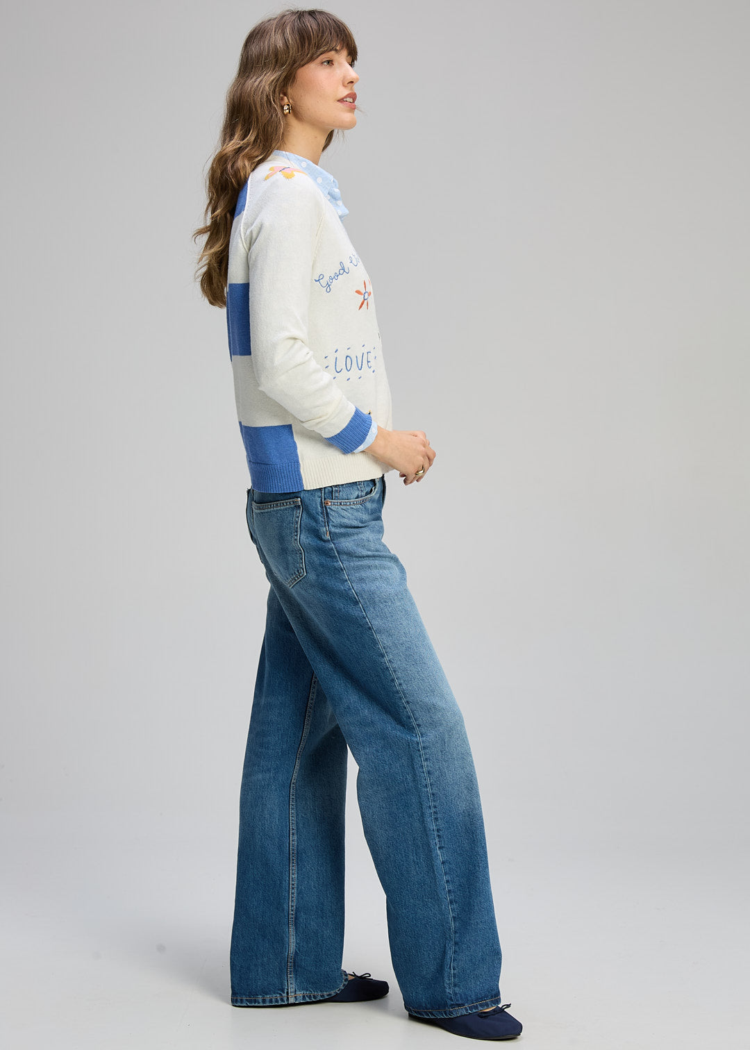 Zaket & Plover "Good Energy" Cardi - Winter White - Sizes: XS   L