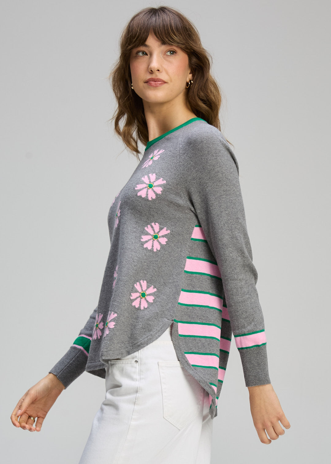 Zaket & Plover "Daisy Chain" Jumper - Cloud - Sizes: XS L