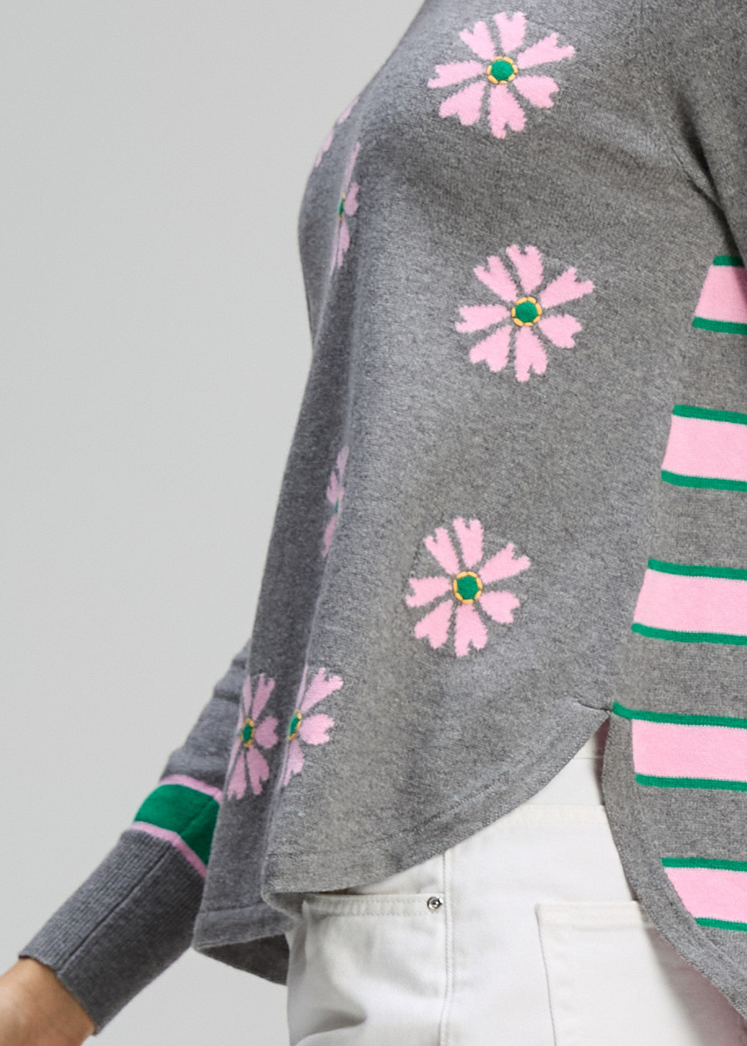 Zaket & Plover "Daisy Chain" Jumper - Cloud - Sizes: XS L