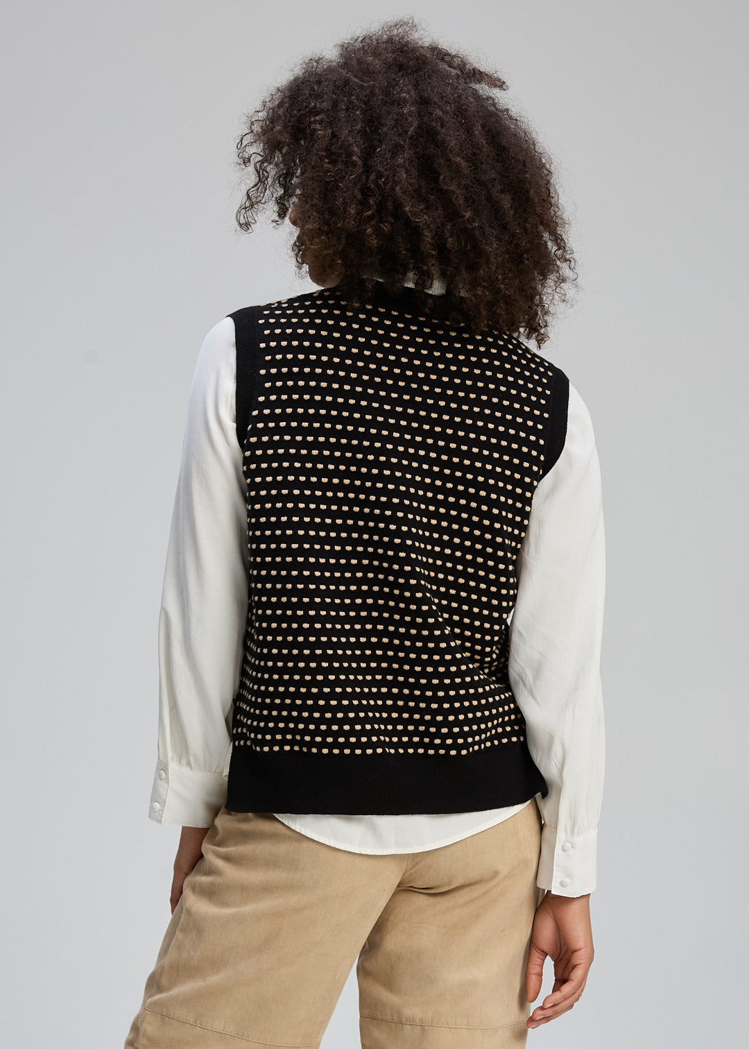 Zaket & Plover "Textured Tank" Vest - Black/Camel - Sizes: XS S