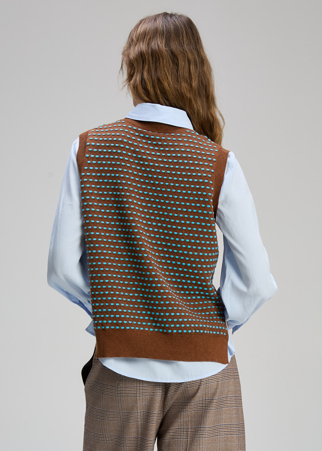 Zaket & Plover "Textured Tank" Vest - Coffee/Teal - Sizes:  S   L