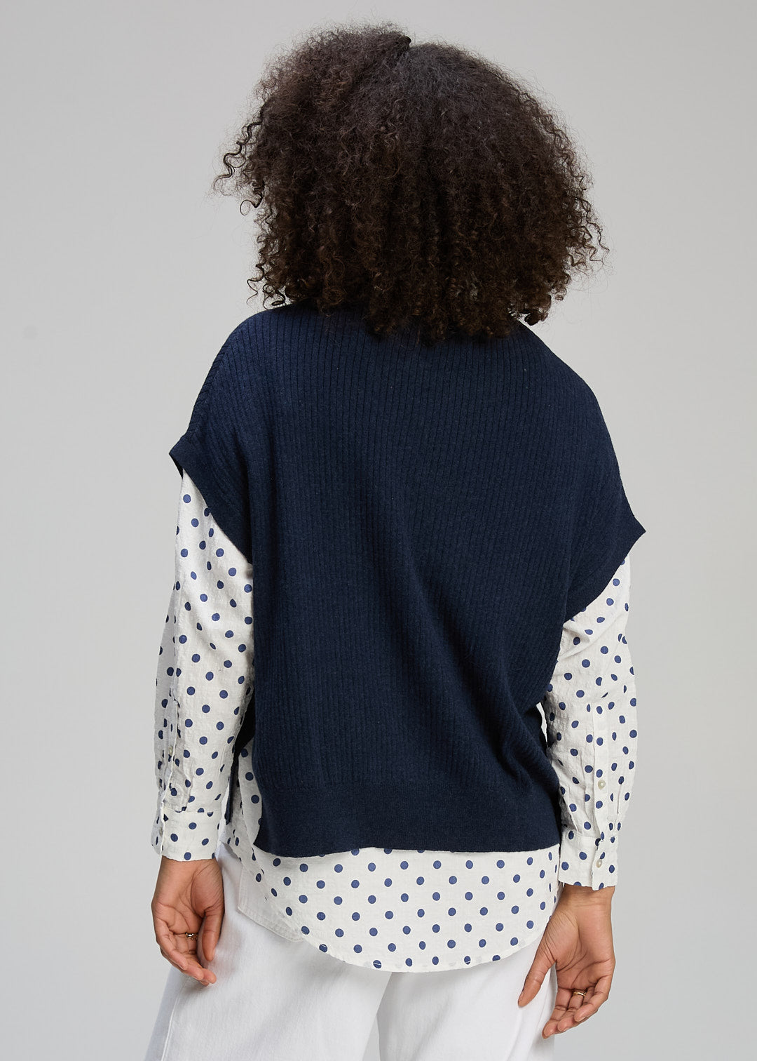 Zaket & Plover Crew Neck Over Top - Dark Denim - Sizes: XS/S M/L