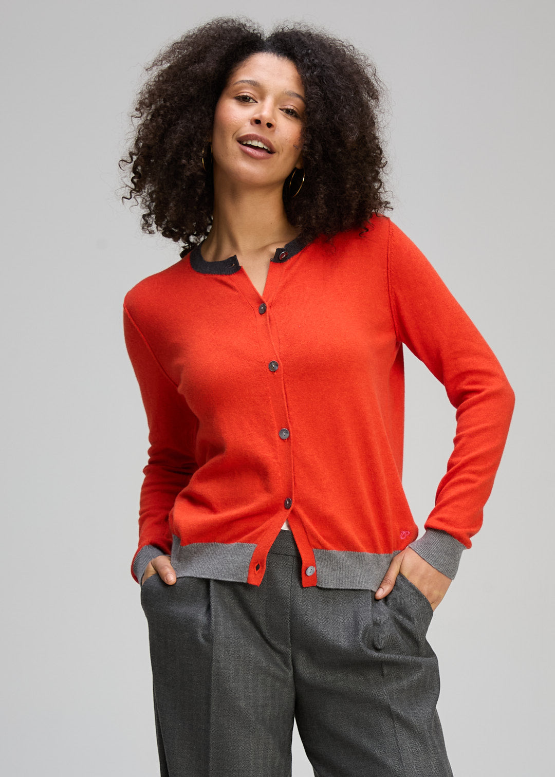 Zaket & Plover " Essential Cardi" - Paprika - Sizes:  L XL