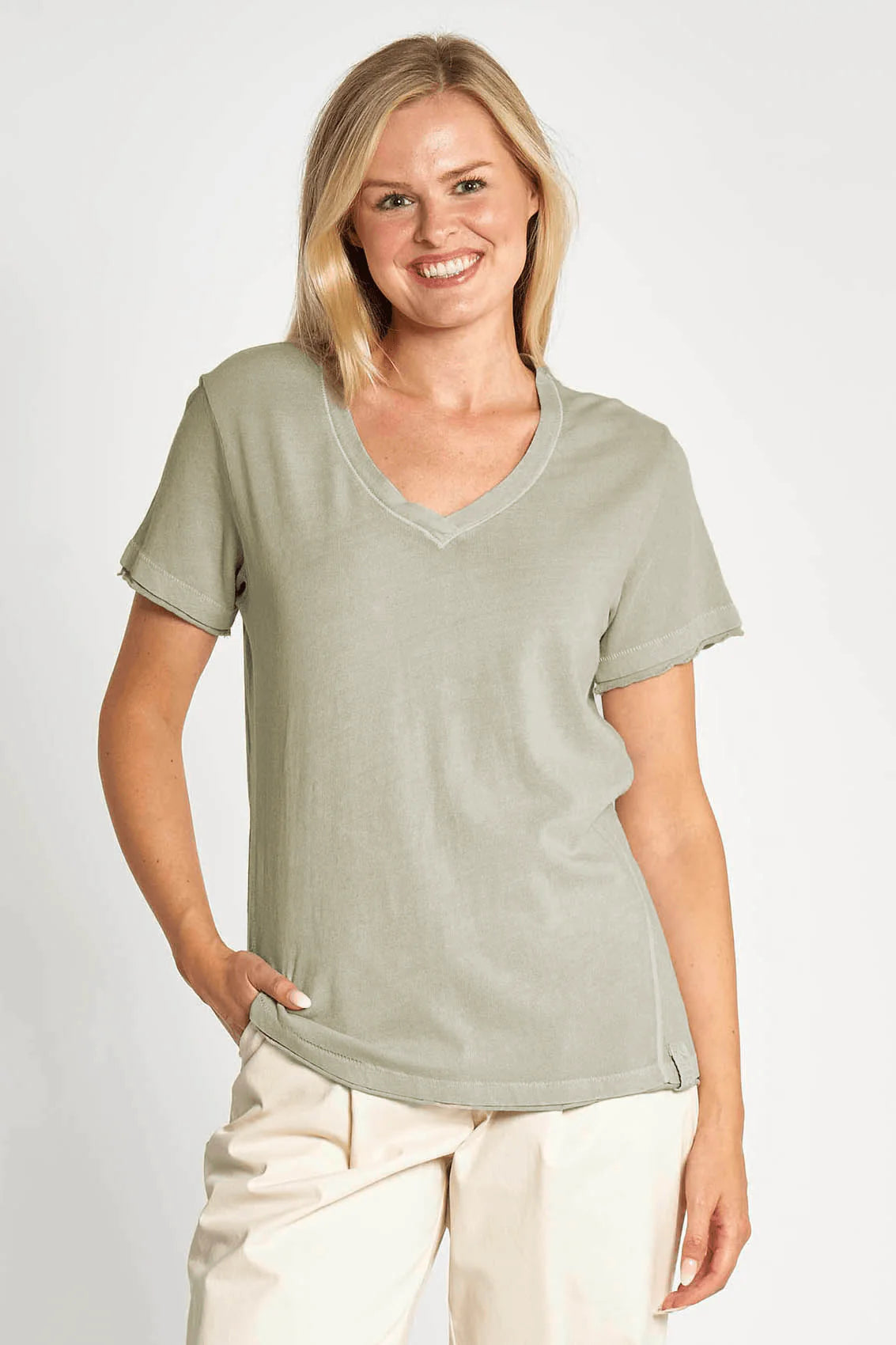 SALE   Zhrill     "Svana Top"    Olive    -    Sizes:  S M