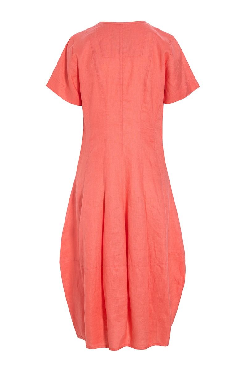 Bitte Kai Rand "Airy" Linen Dress - Coral - Size: S Via Vai New Farm Bitte Kai Rand "Airy" Linen Dress - Coral - Size: S Via Vai New Farm