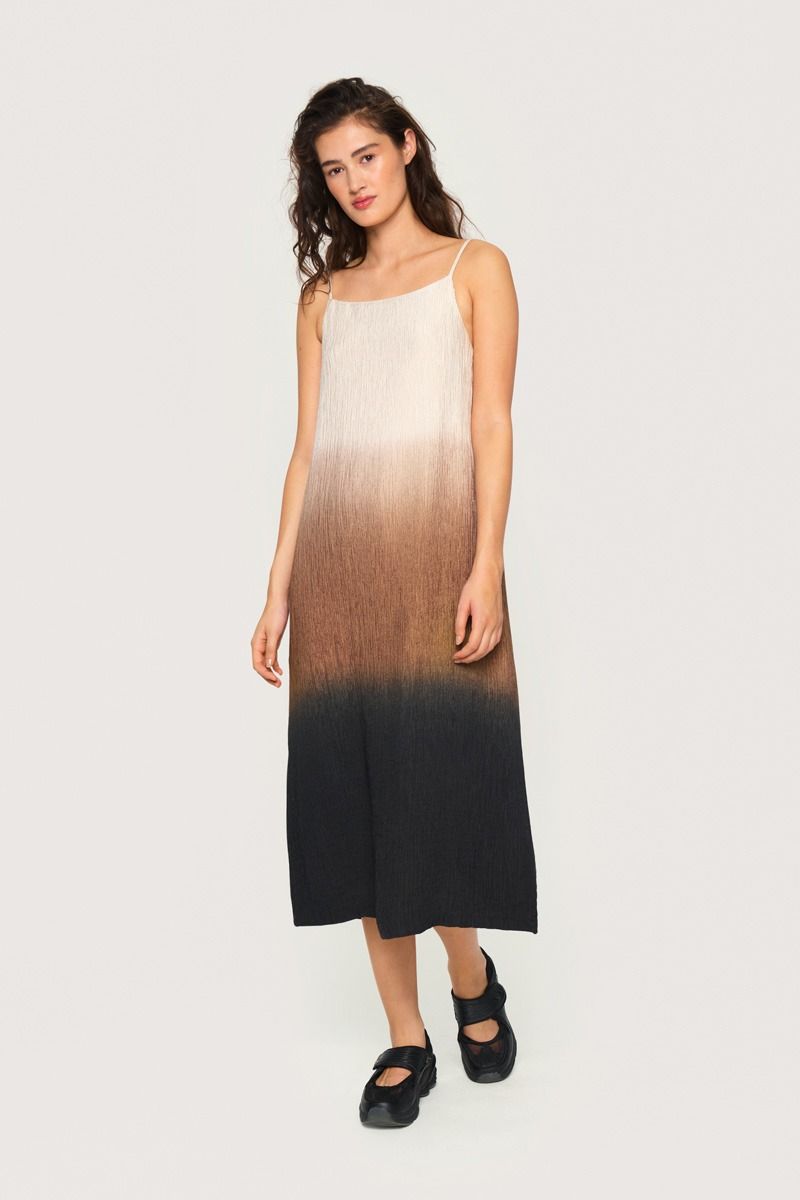 SALE  Bitte Kai Rand Summer Dip Dye Strap Dress - Size: XS