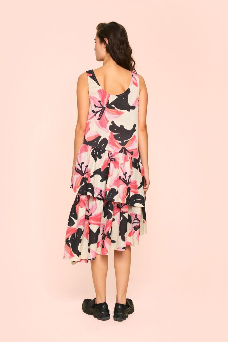 SALE Bitte Kai Rand "Cool Lily" Dress With Flounces - Sizes: S M
